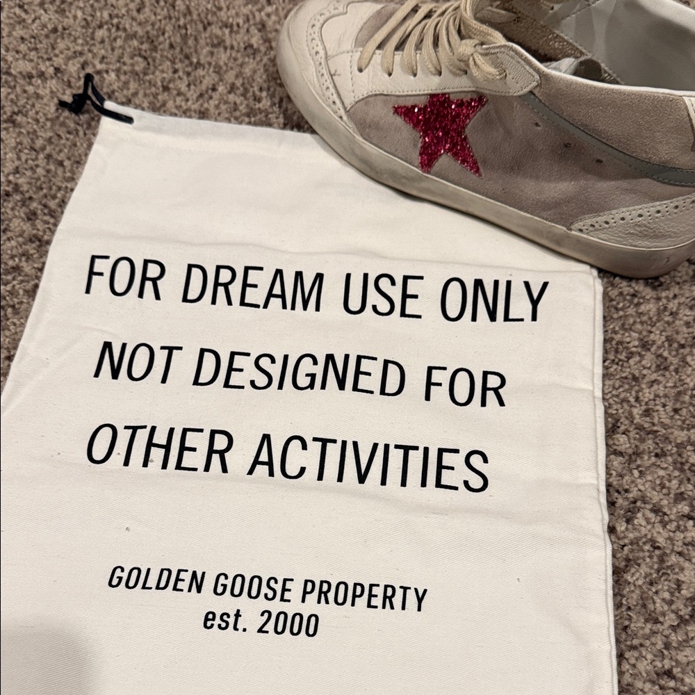 Golden Goose Mid Star White, Grey and Hot pink Sneakers. - Picture 11 of 11